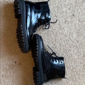 black boots